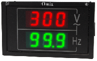 Индикатор напряжения и частоты однофазный щитовой Omix PQ74-VF2-1