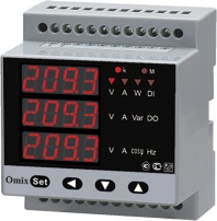 Мультиметр трехфазный на DIN-рейку Omix D4-M3-3