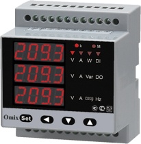 Мультиметр трехфазный на DIN-рейку Omix D4-M3-3