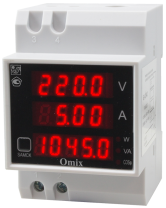 Мультиметр однофазный на DIN-рейку Omix D3-M3-1
