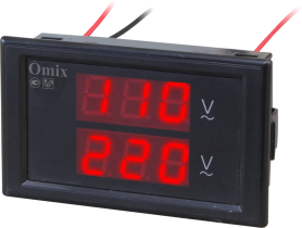 Вольтметр однофазный щитовой Omix PQ74-V2-1