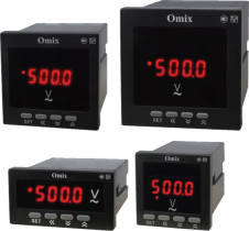 Вольтметр однофазный щитовой с релейным выходом и RS-485 Omix V1-1-K-RS485-N2