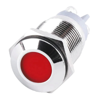 Лампа светодиодная 16 мм металлическая антивандальная C45D-V-16FS