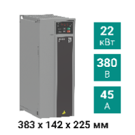 Преобразователь частоты ПЧВ3-22К-В [М01] 22,0 кВт 380 В
