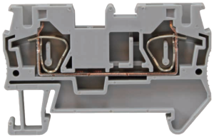 Клемма пружинная самозажимная проходная JUT3-4