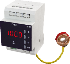 Амперметр однофазный на DIN-рейку с интерфейсом RS-485 Omix D3-A1-1-RS485-N9