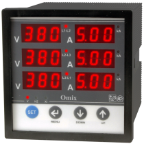 Мультиметр трехфазный щитовой Omix P99-M6-3