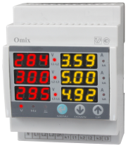 Мультиметр трехфазный на DIN-рейку Omix D4-M6-3