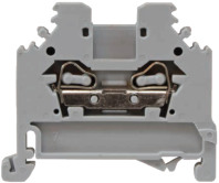 Клемма пружинная самозажимная проходная JUT3-2.5W